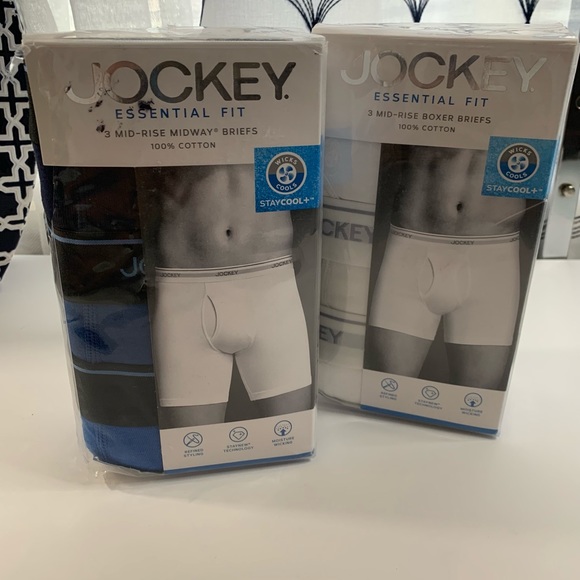 Jockey Other - Bundle 2 pk XL(40-42) Essential Fit Mid-Rise Boxer Briefs 100% Cotton